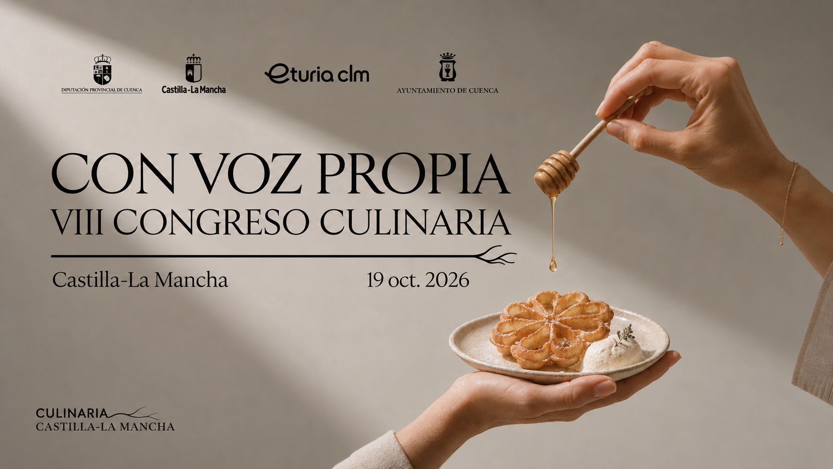 Con voz propia. VIII Congreso Culinaria. Castilla-La Mancha, 19 oct. 2026
