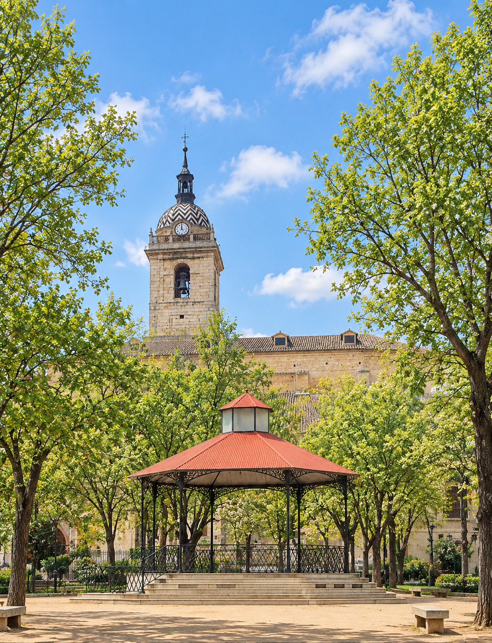 templete de jardín del prado de ciudad real